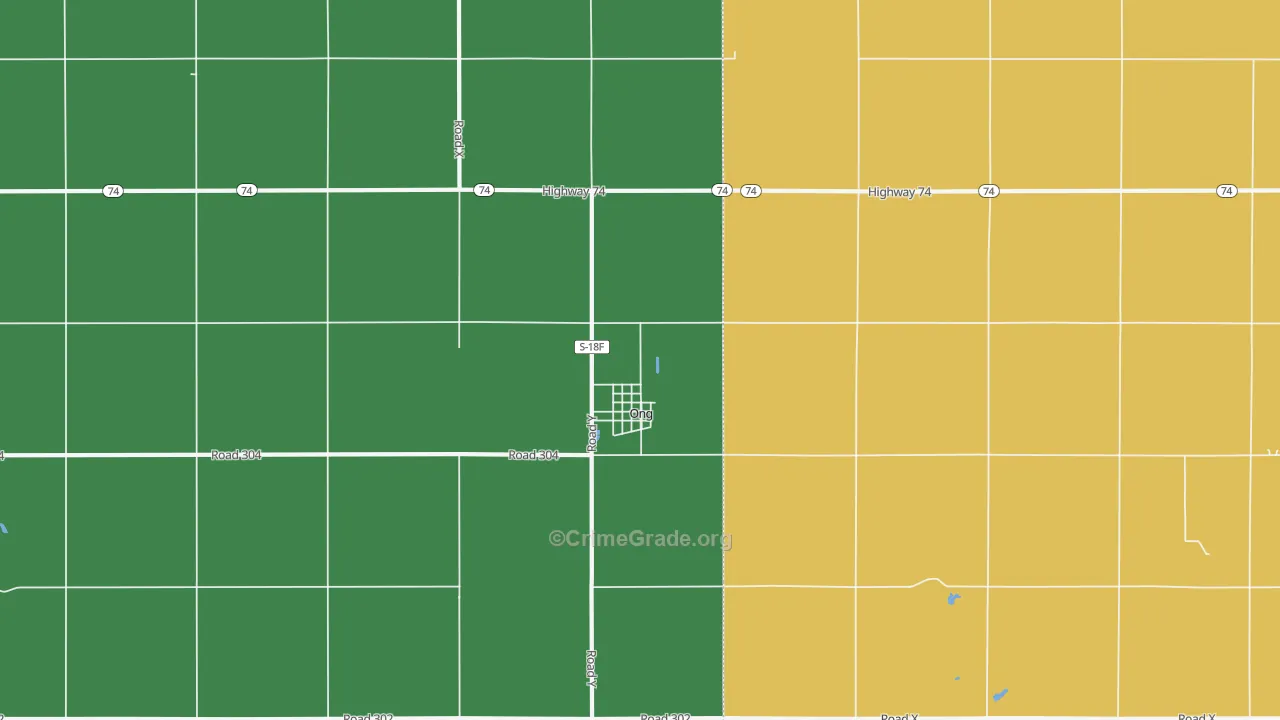 Ong, NE Map of Theft Rates