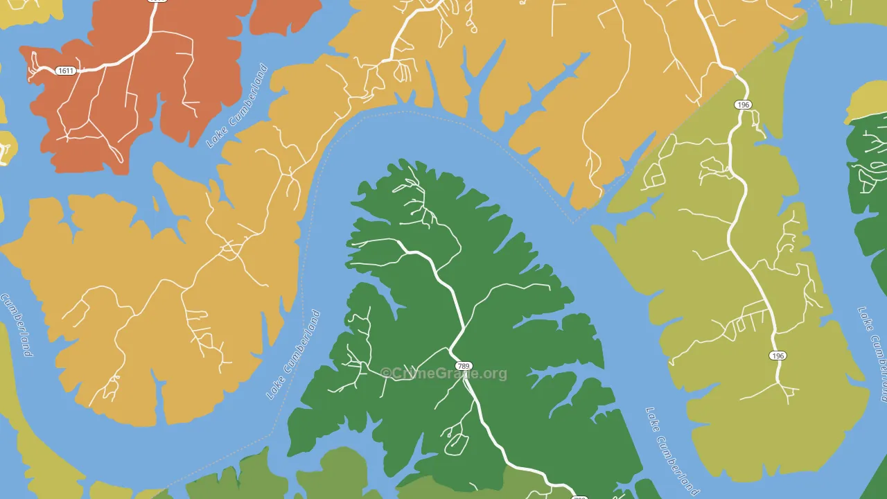 Ono, KY Map of Theft Rates