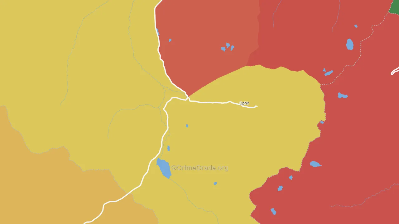 Ophir, CO Map of Theft Rates