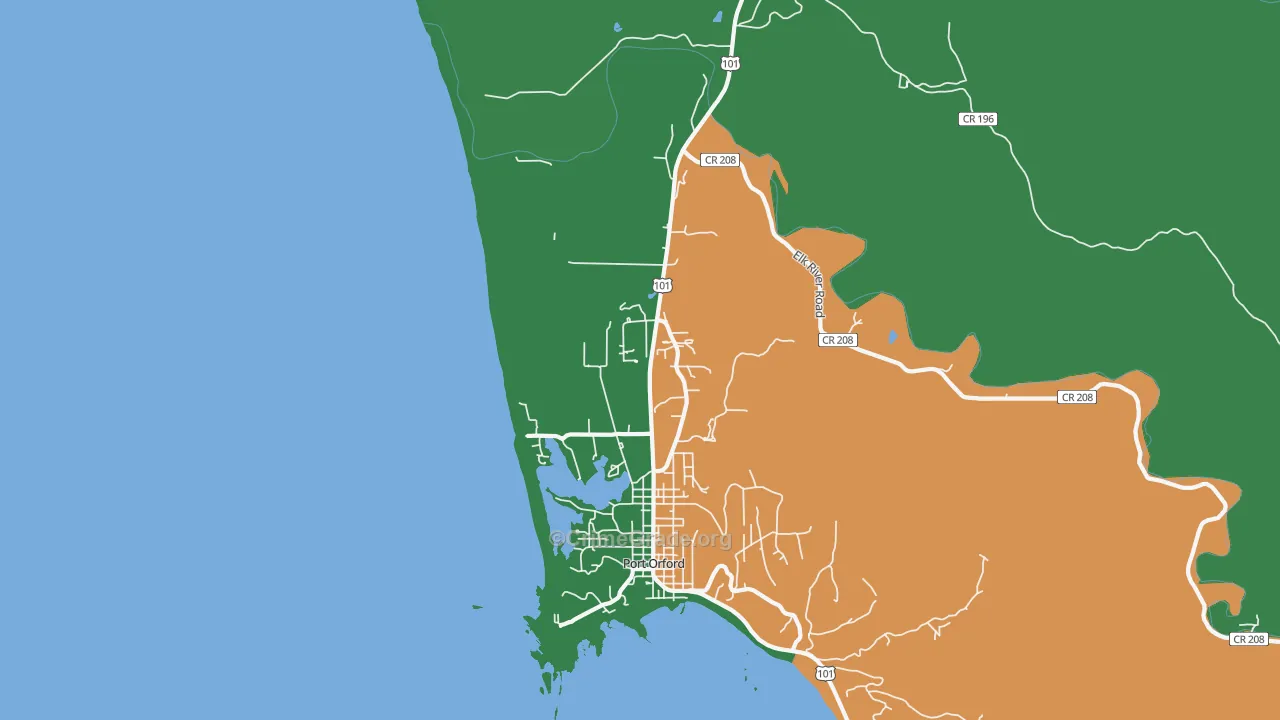Ophir, OR Map of Theft Rates