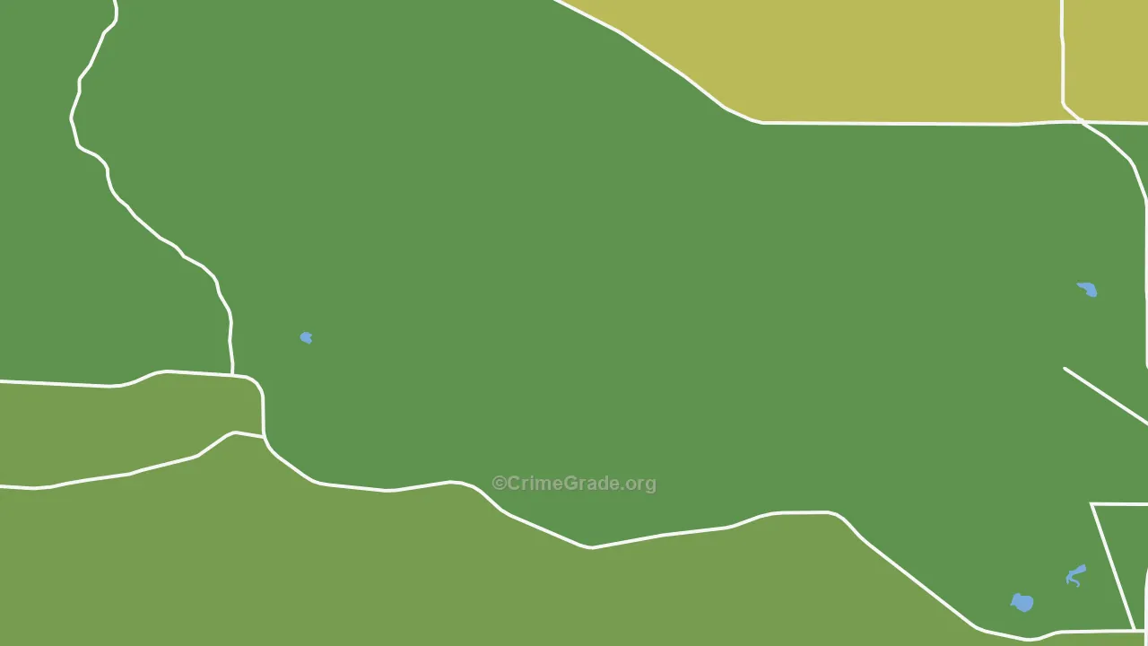 Orchard Valley, WY Map of Theft Rates