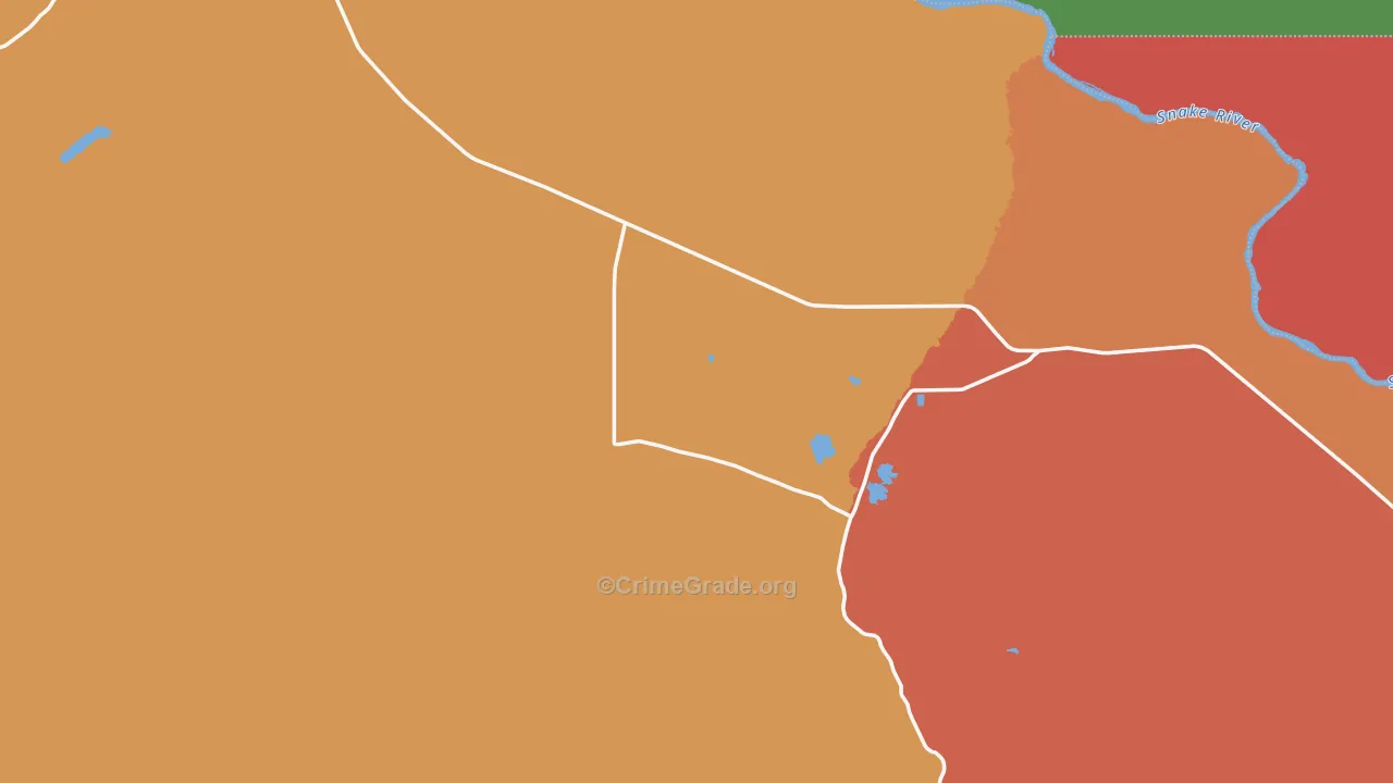 Oreana, ID Map of Theft Rates
