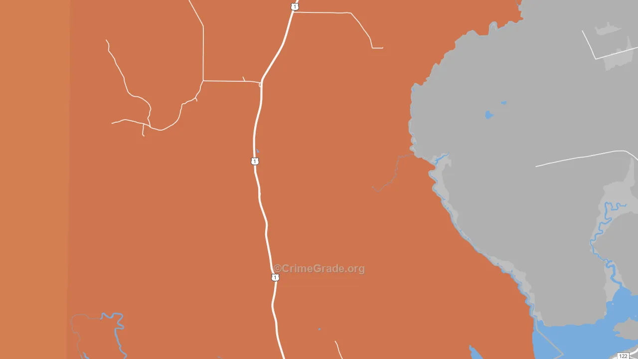 Orient, ME Map of Theft Rates