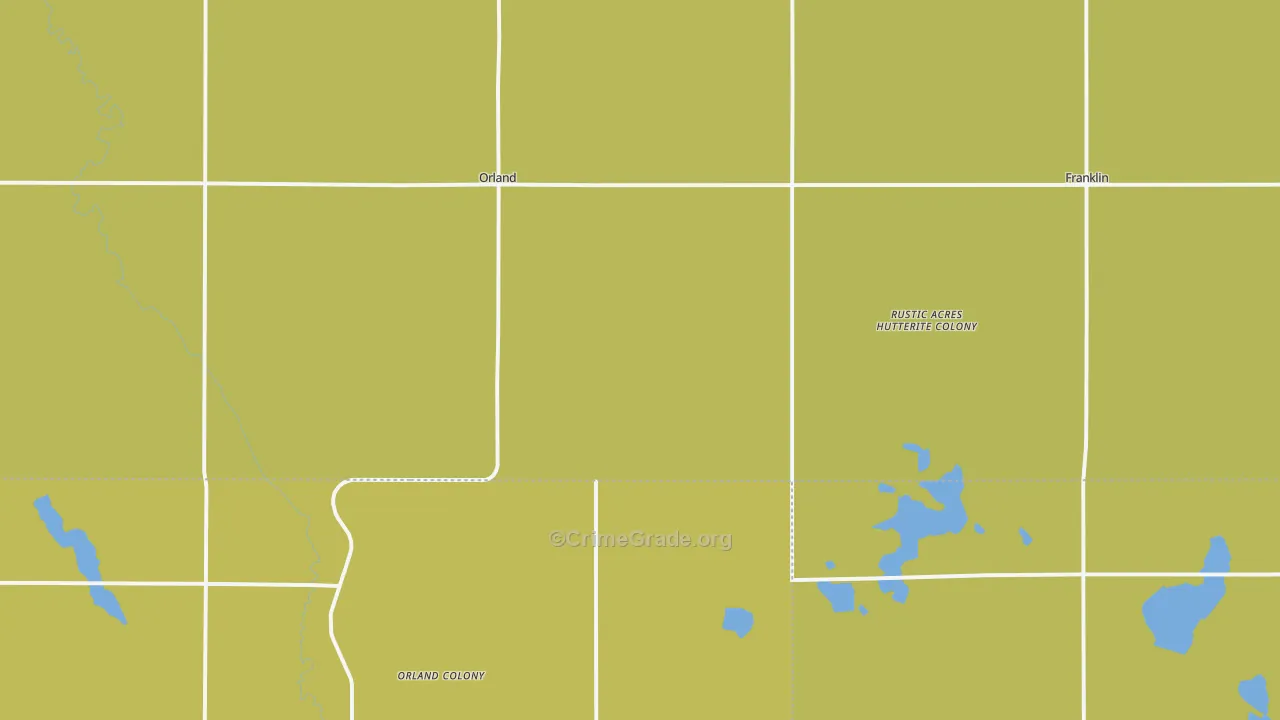 Orland, SD Map of Theft Rates
