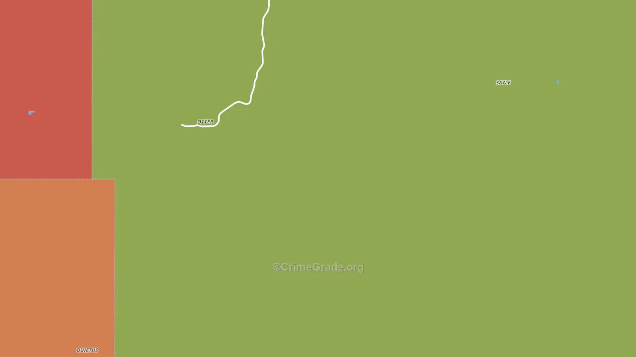 Otter, MT Map of Theft Rates