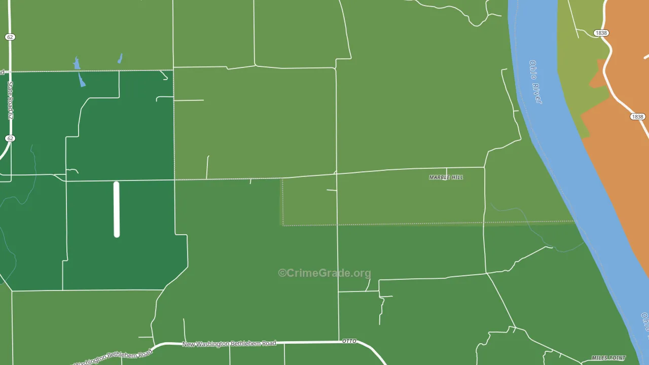 Otto, IN Map of Theft Rates