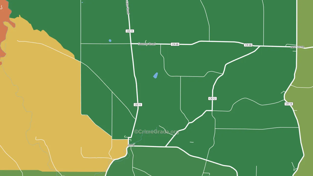 Otto, NY Map of Theft Rates