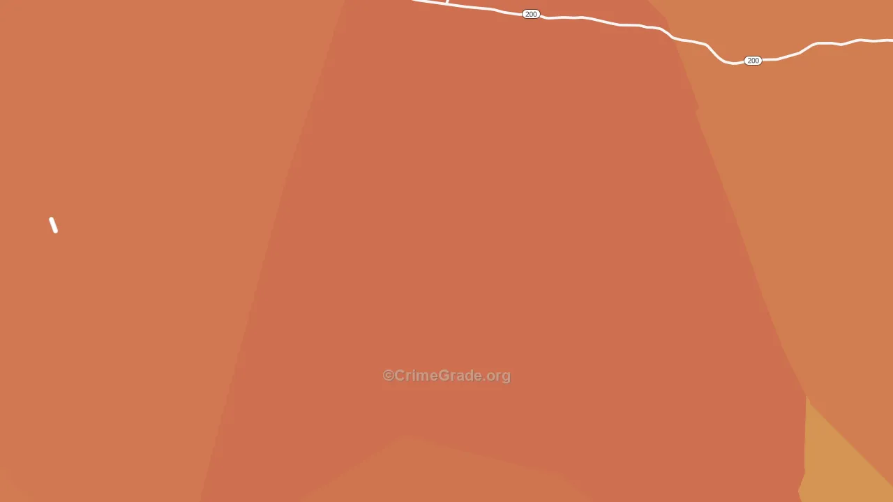 Paauhau, HI Map of Theft Rates