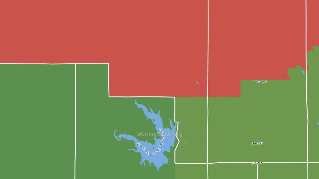 Padroni, CO Map of Theft Rates