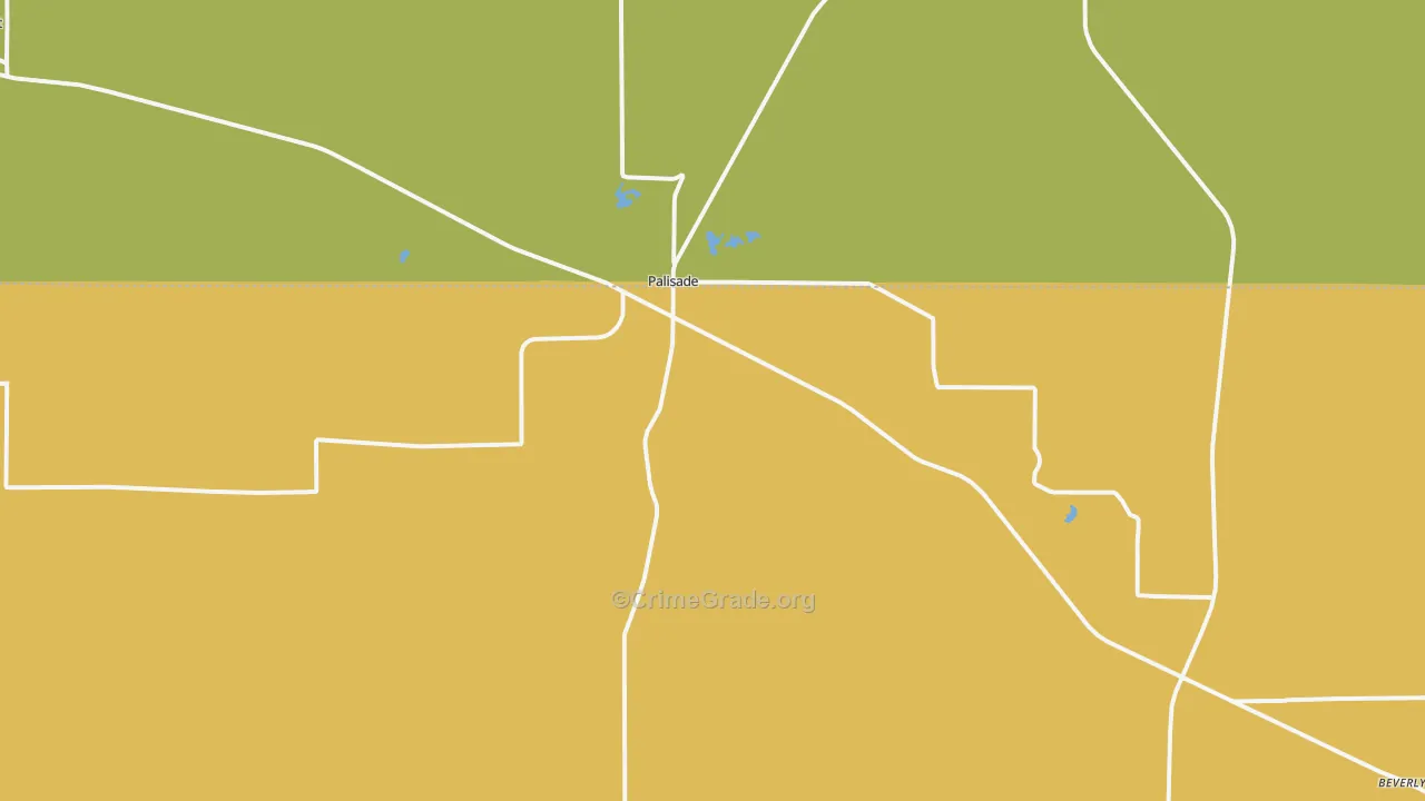 Palisade, NE Map of Theft Rates