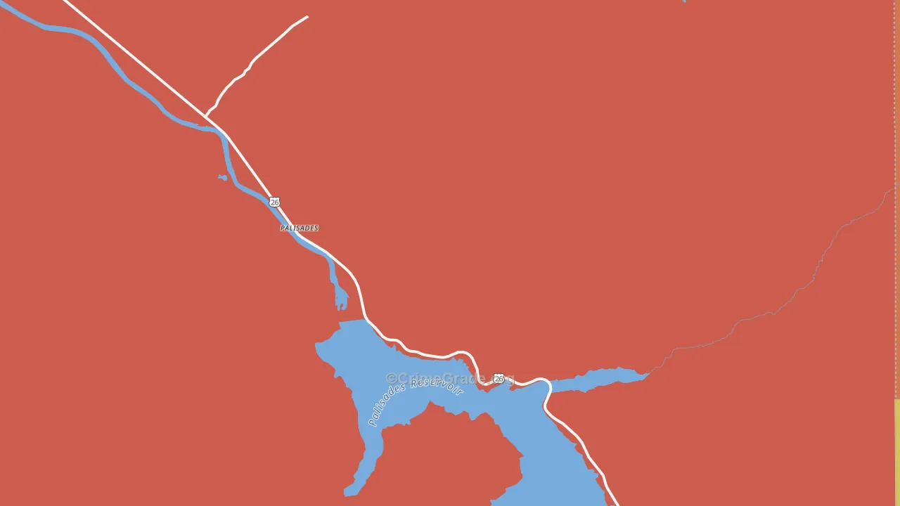 Palisades, ID Map of Theft Rates