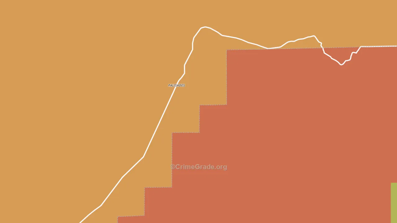 Palisades, WA Map of Theft Rates