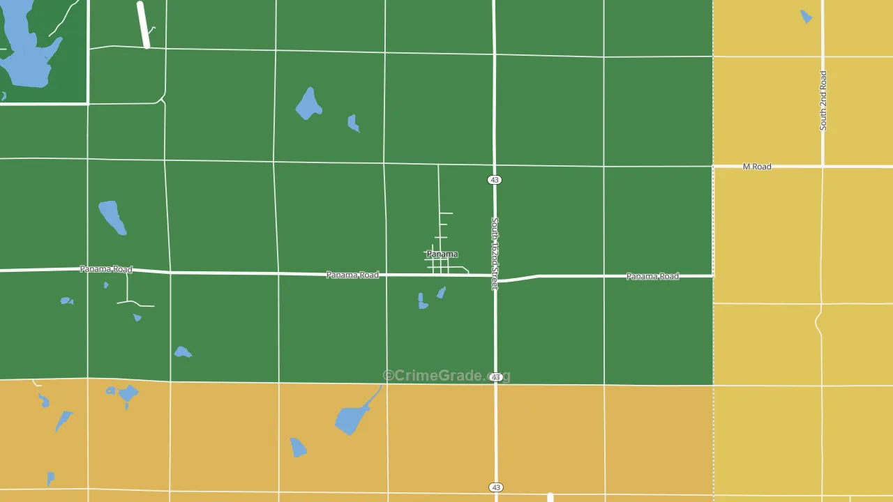 Panama, NE Map of Theft Rates