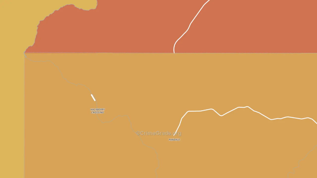 Pandale, TX Map of Theft Rates