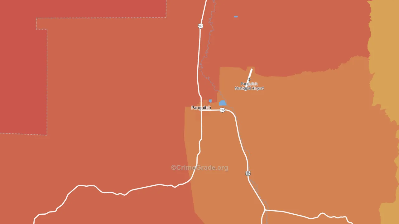 Panguitch, UT Map of Theft Rates