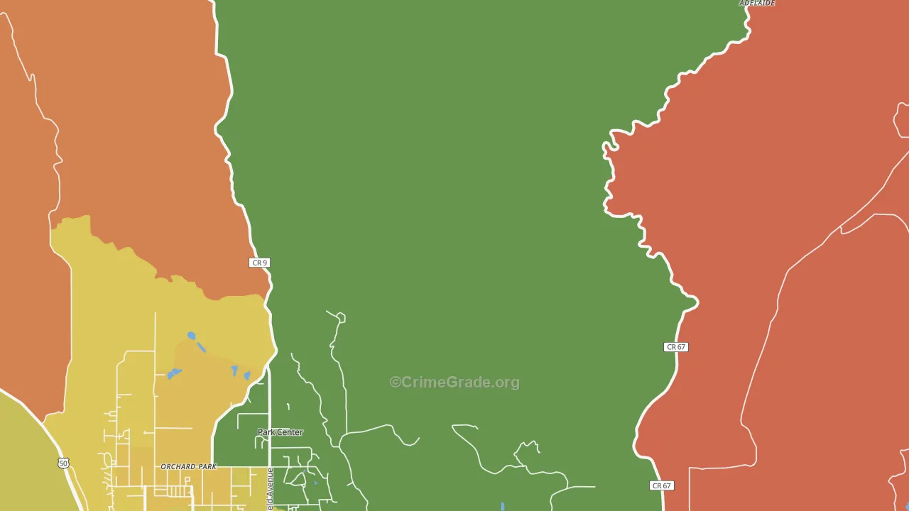 Park Center, CO Map of Theft Rates