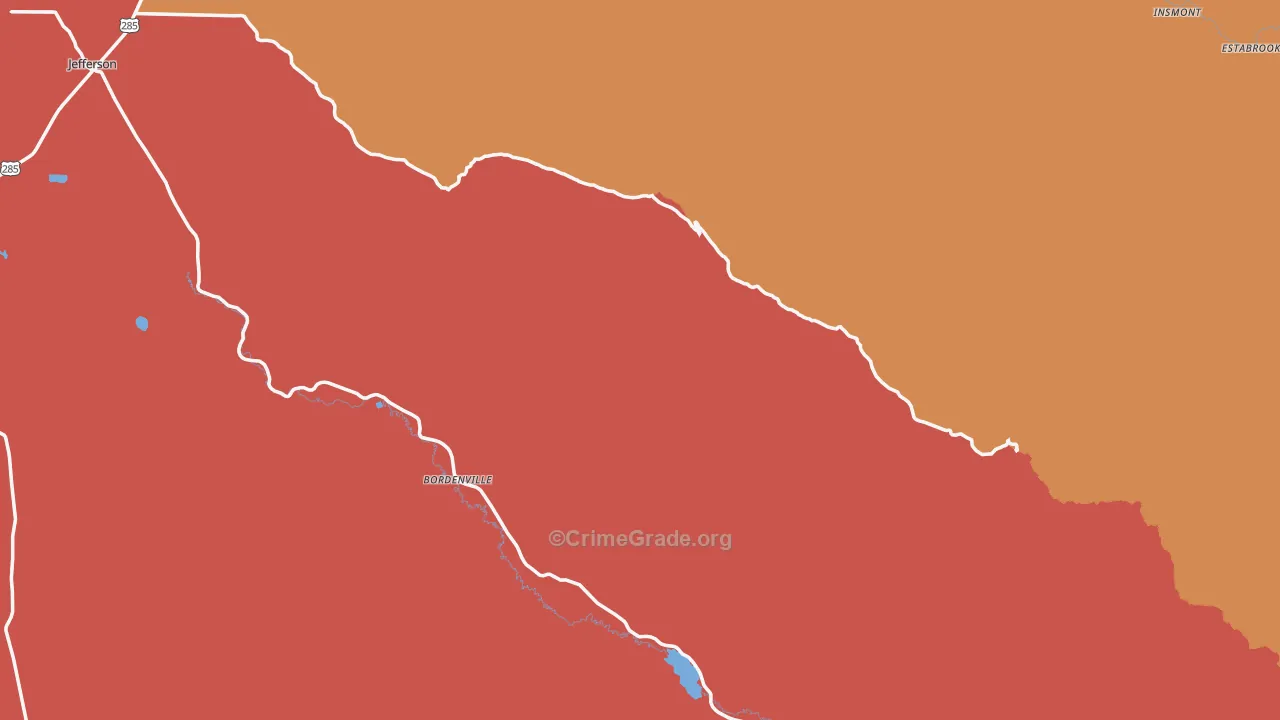 Park County, CO Map of Theft Rates