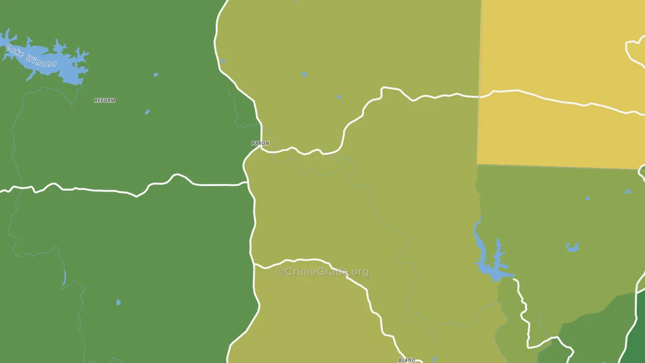 Paron, AR Map of Theft Rates