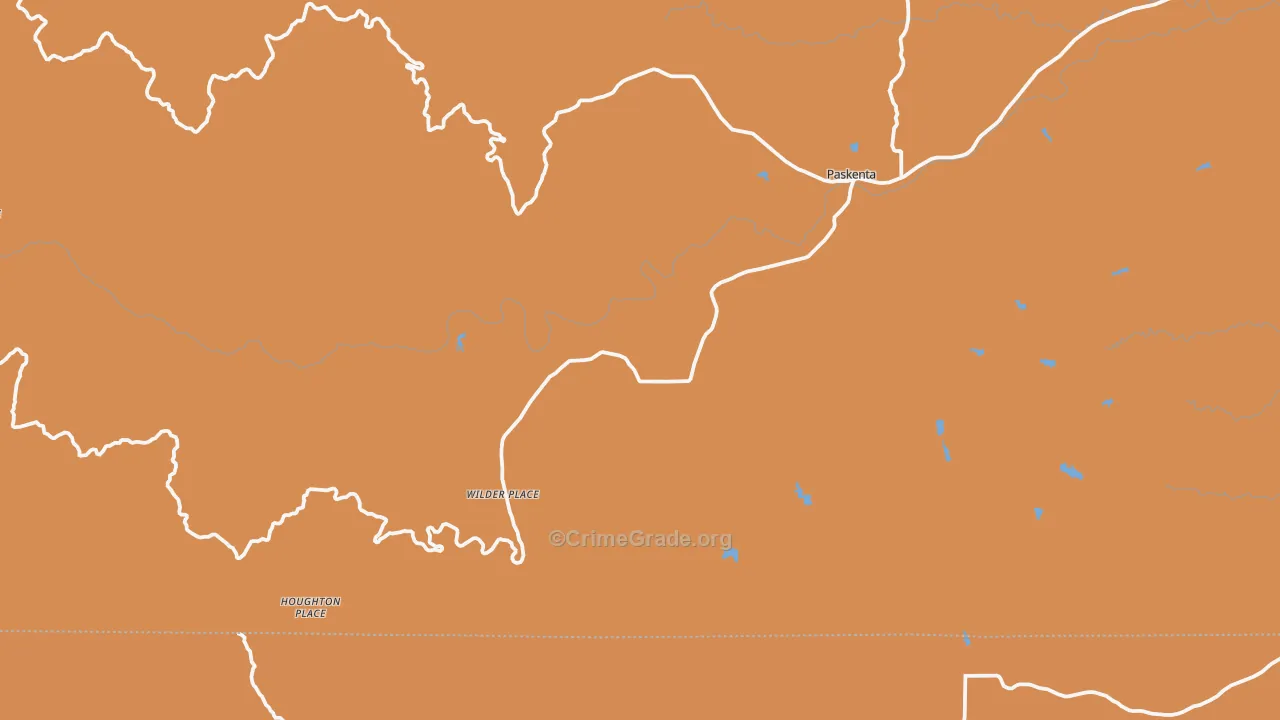Paskenta, CA Map of Theft Rates