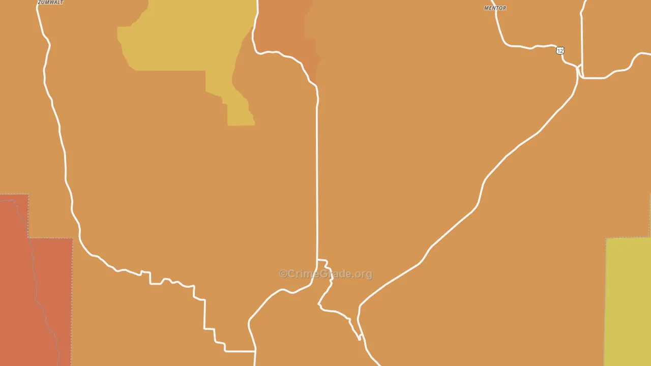 Pataha, WA Map of Theft Rates