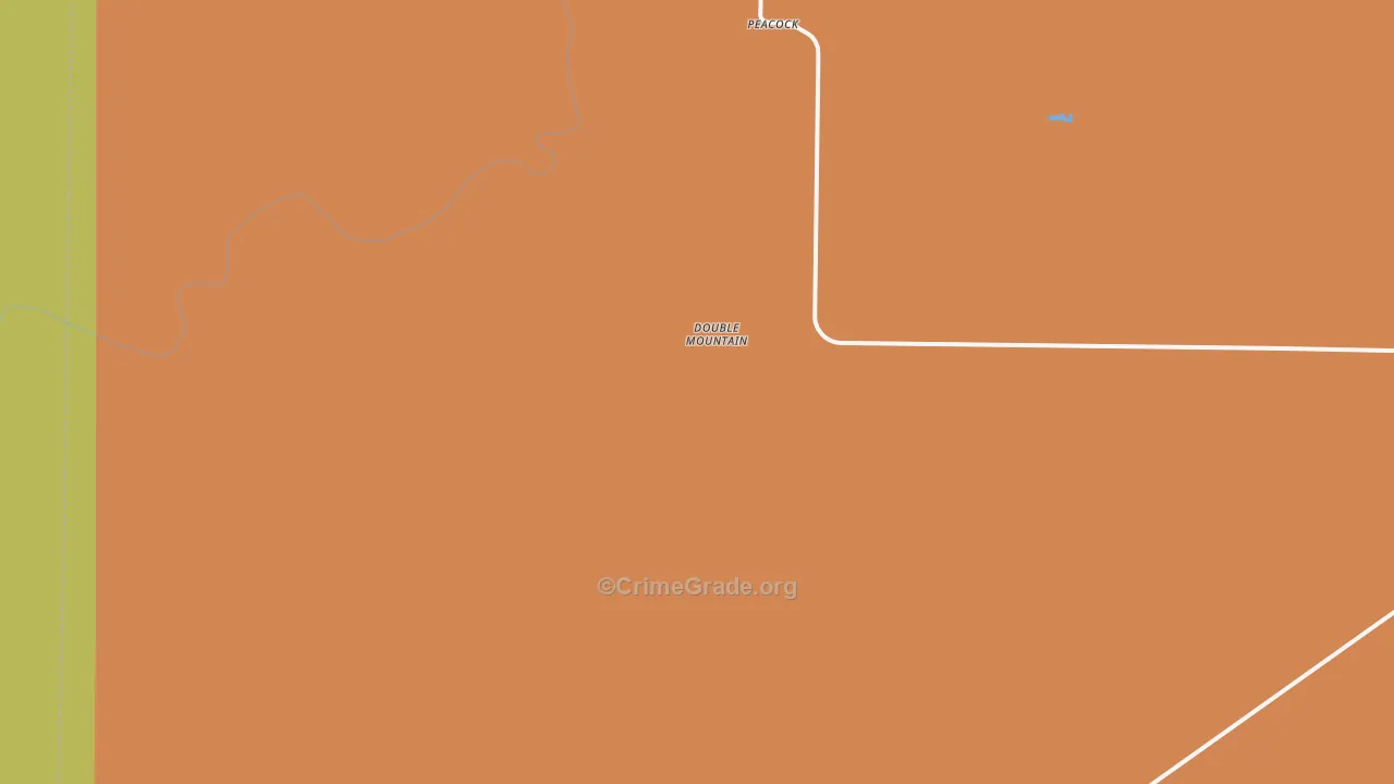 Peacock, TX Map of Theft Rates