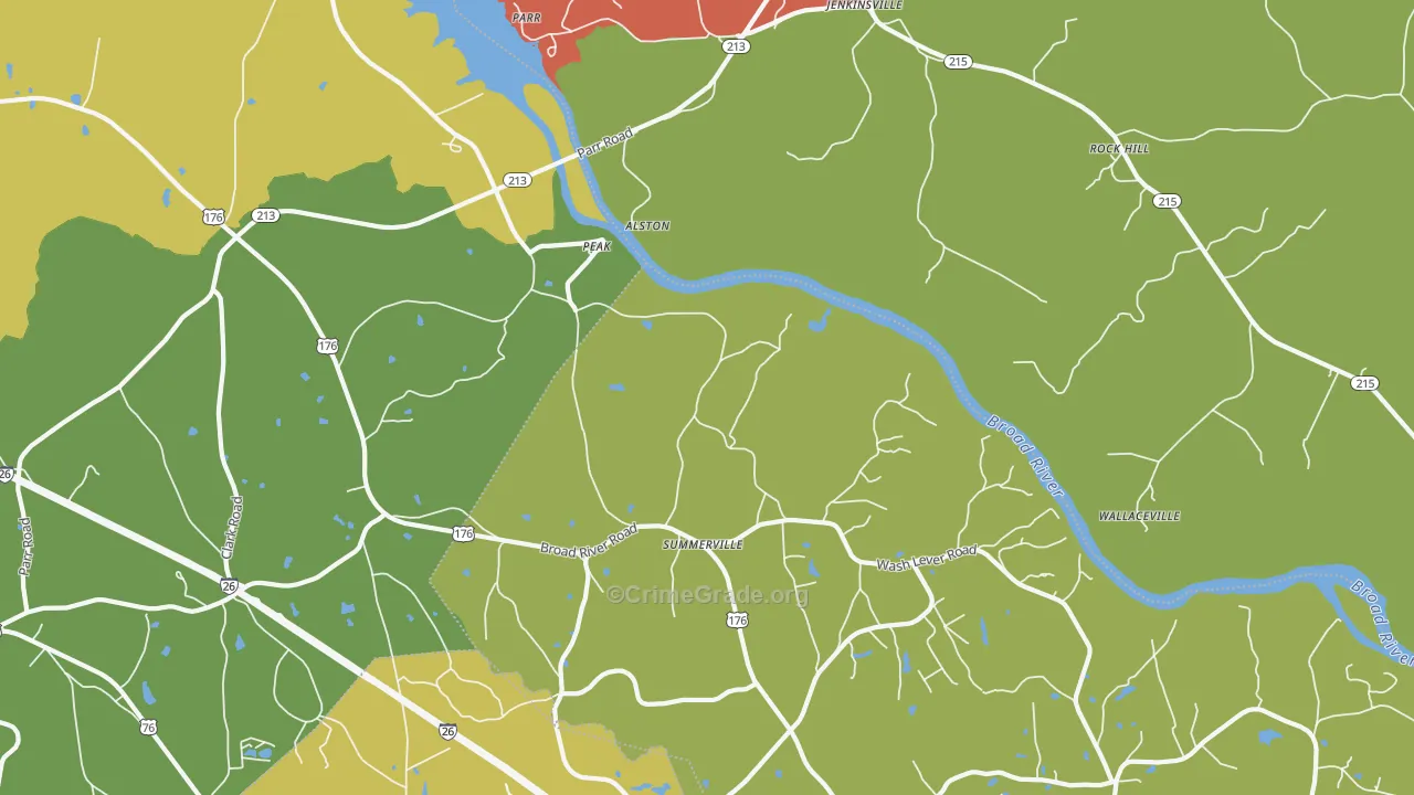 Peak, SC Map of Theft Rates