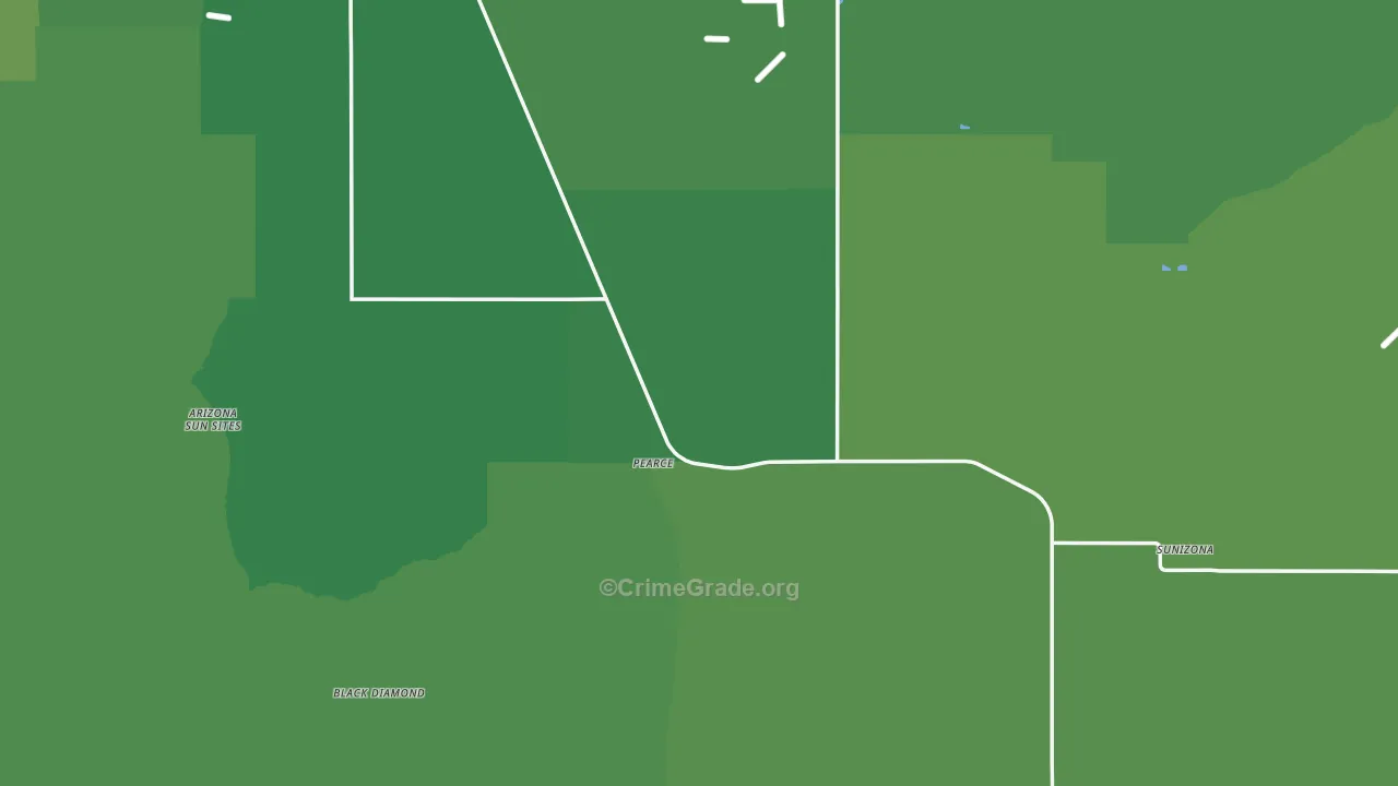 Pearce, AZ Map of Theft Rates