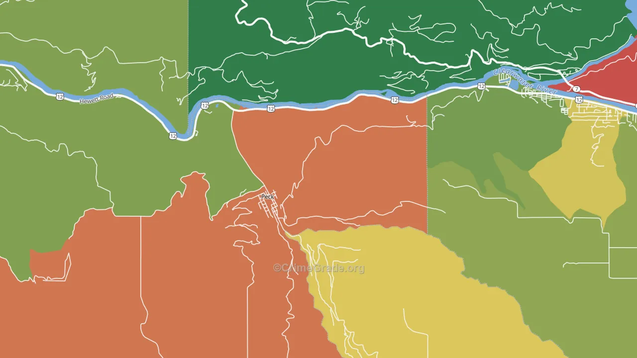 Peck, ID Map of Theft Rates