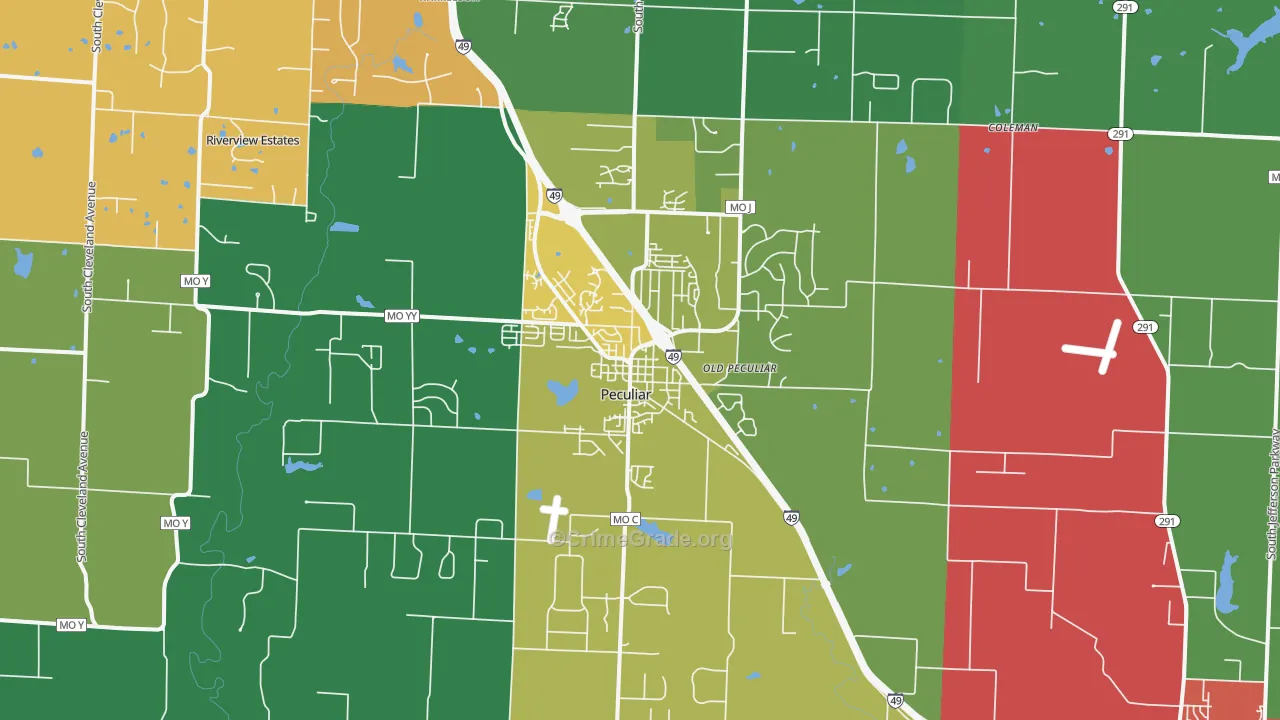 Peculiar, MO Map of Theft Rates
