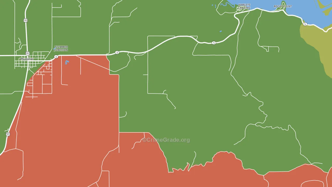 Pedee, ID Map of Theft Rates