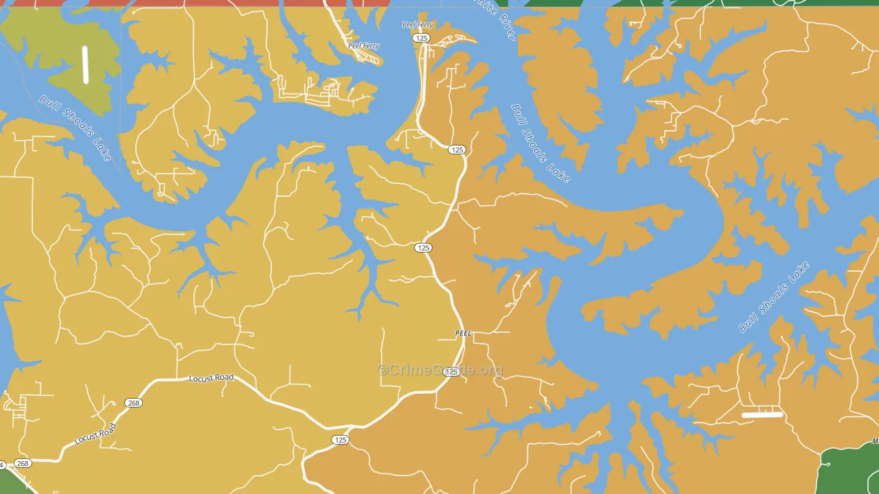 Peel, AR Map of Theft Rates