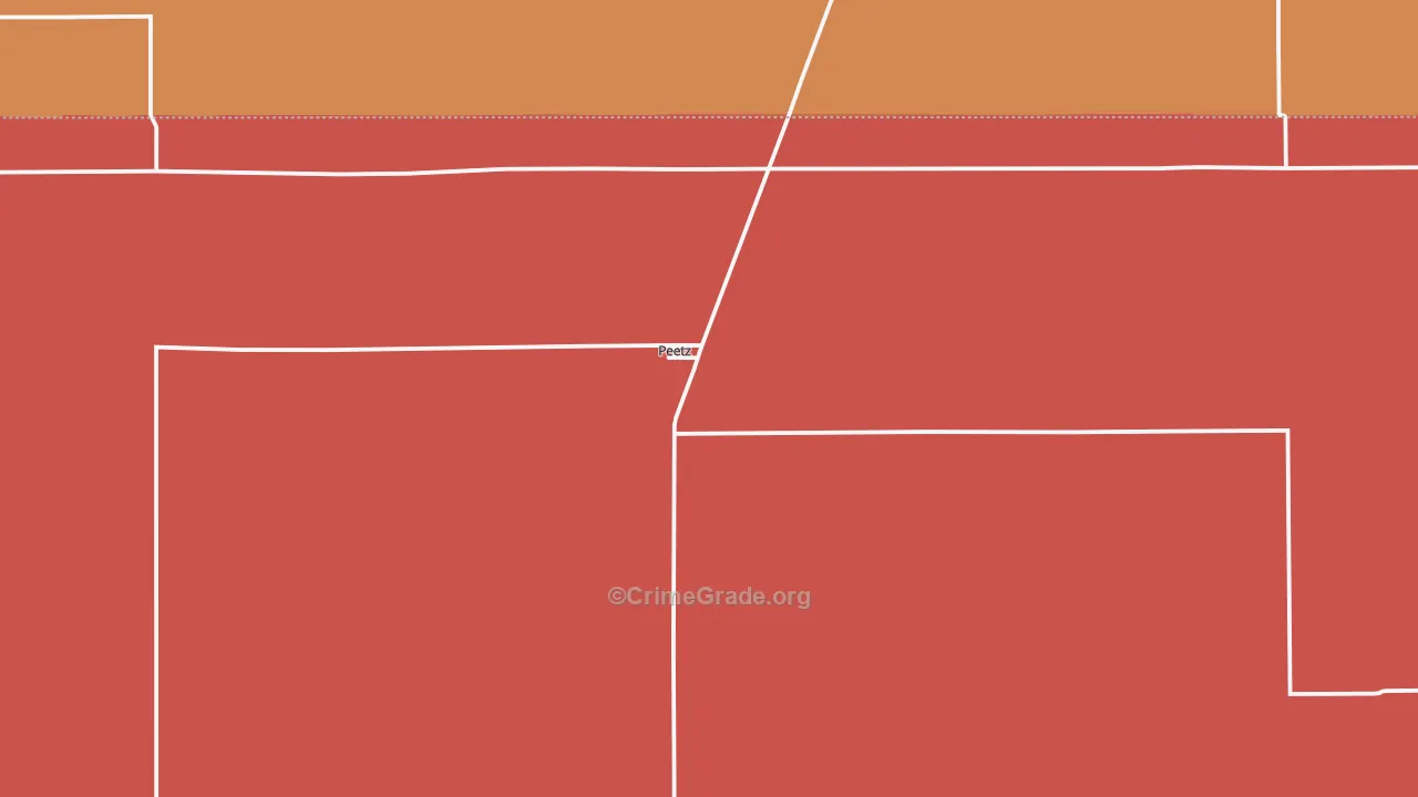 Peetz, CO Map of Theft Rates