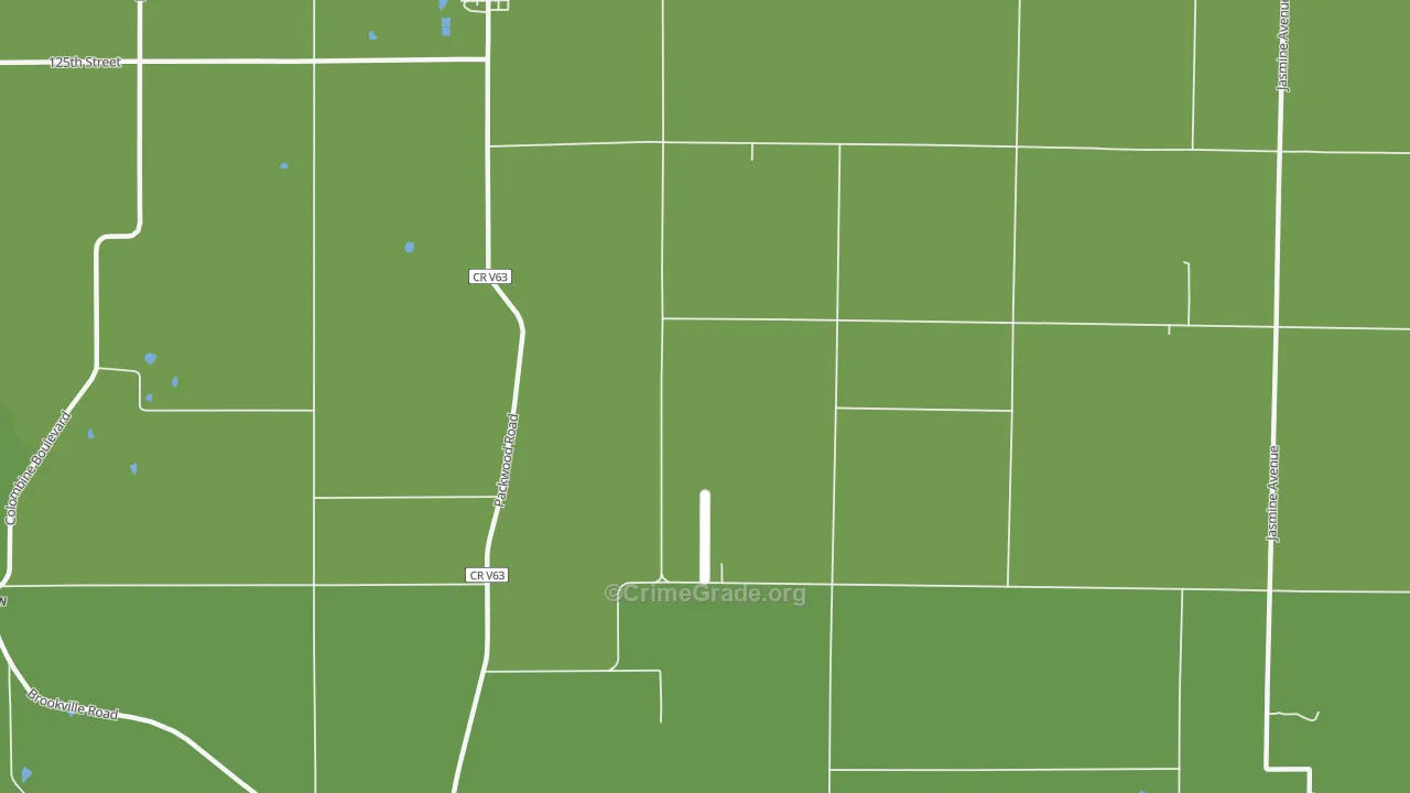 Pekin, IA Map of Theft Rates