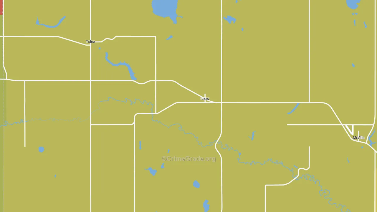 Pekin, ND Map of Theft Rates