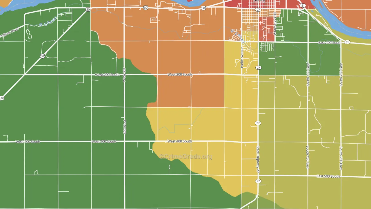 Pella, ID Map of Theft Rates