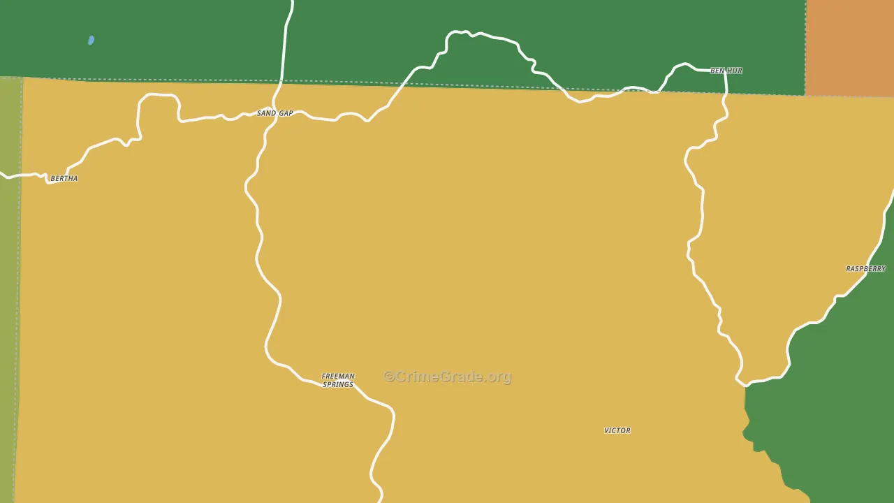 Pelsor, AR Map of Theft Rates