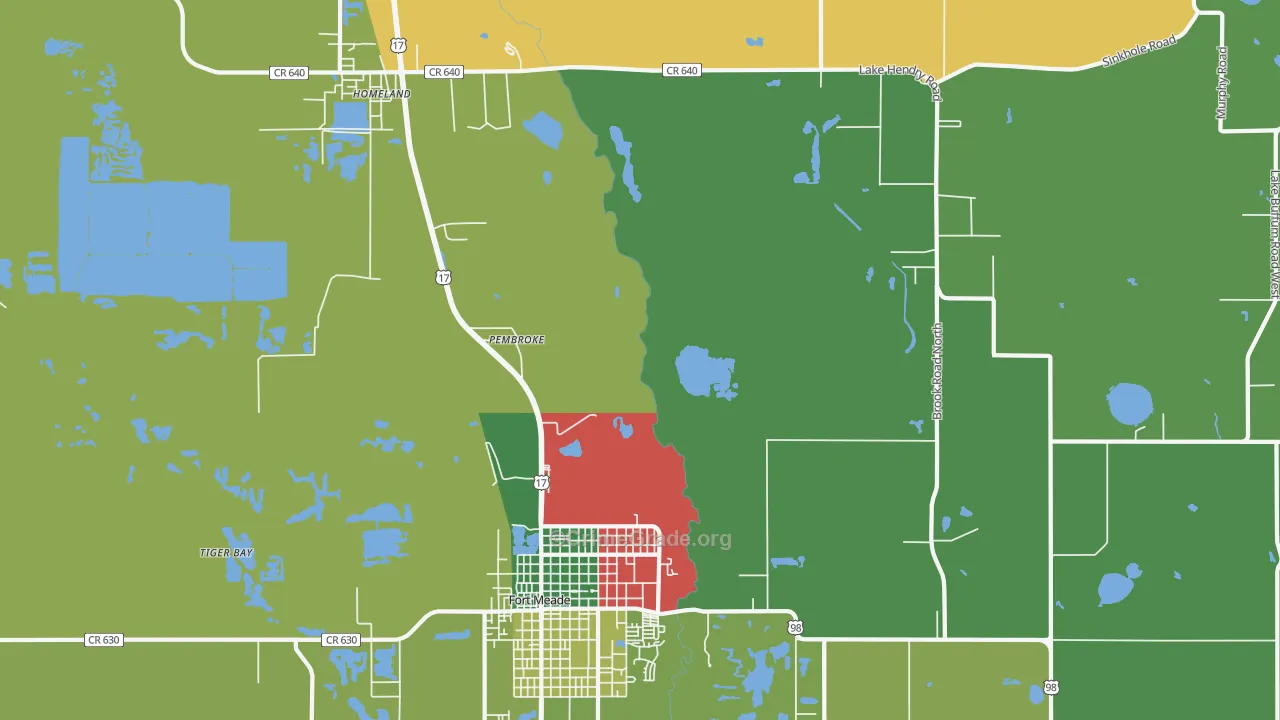 Pembroke, FL Map of Theft Rates