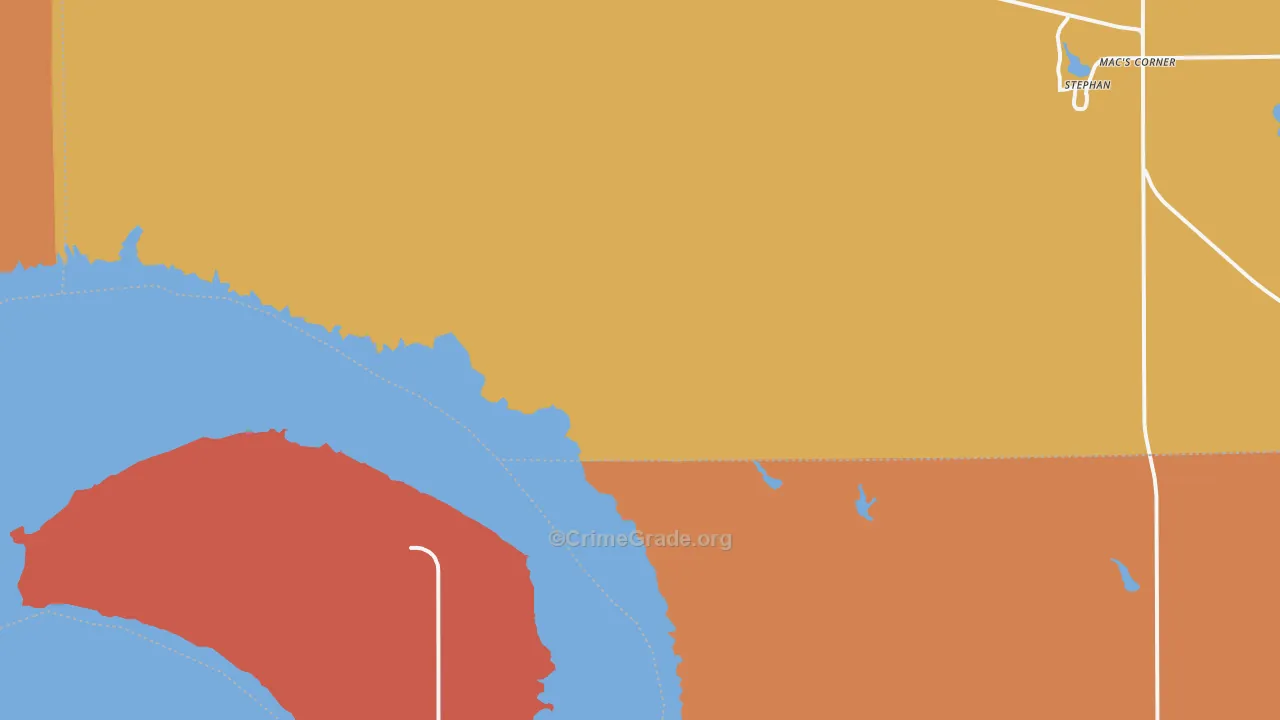 Peno, SD Map of Theft Rates