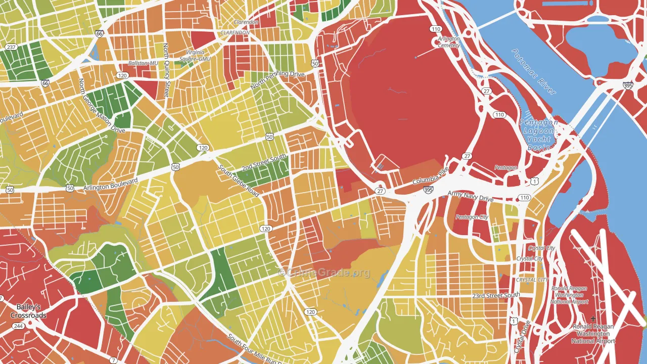 Penrose, Arlington, VA Map of Theft Rates