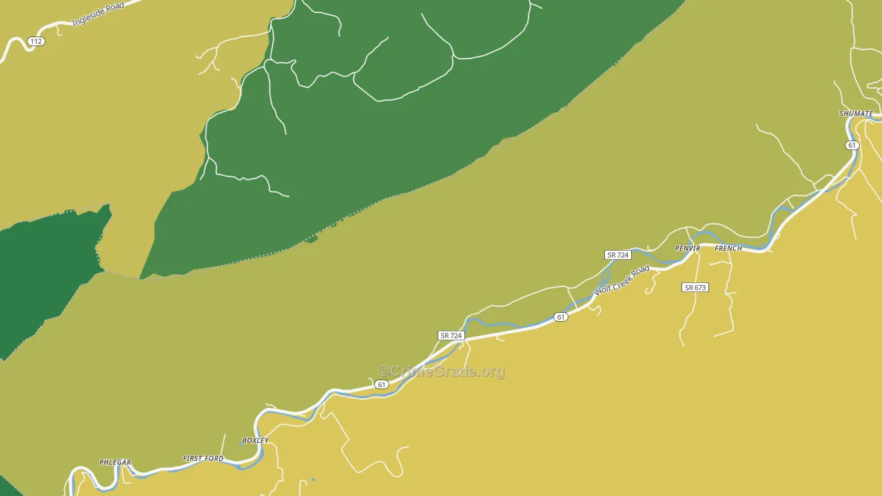 Penvir, VA Map of Theft Rates