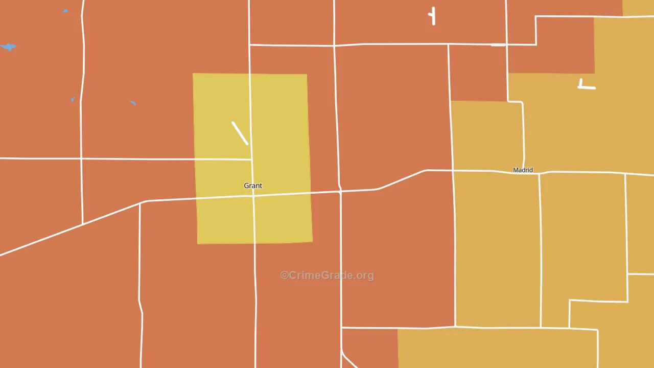 Perkins County, NE Map of Theft Rates