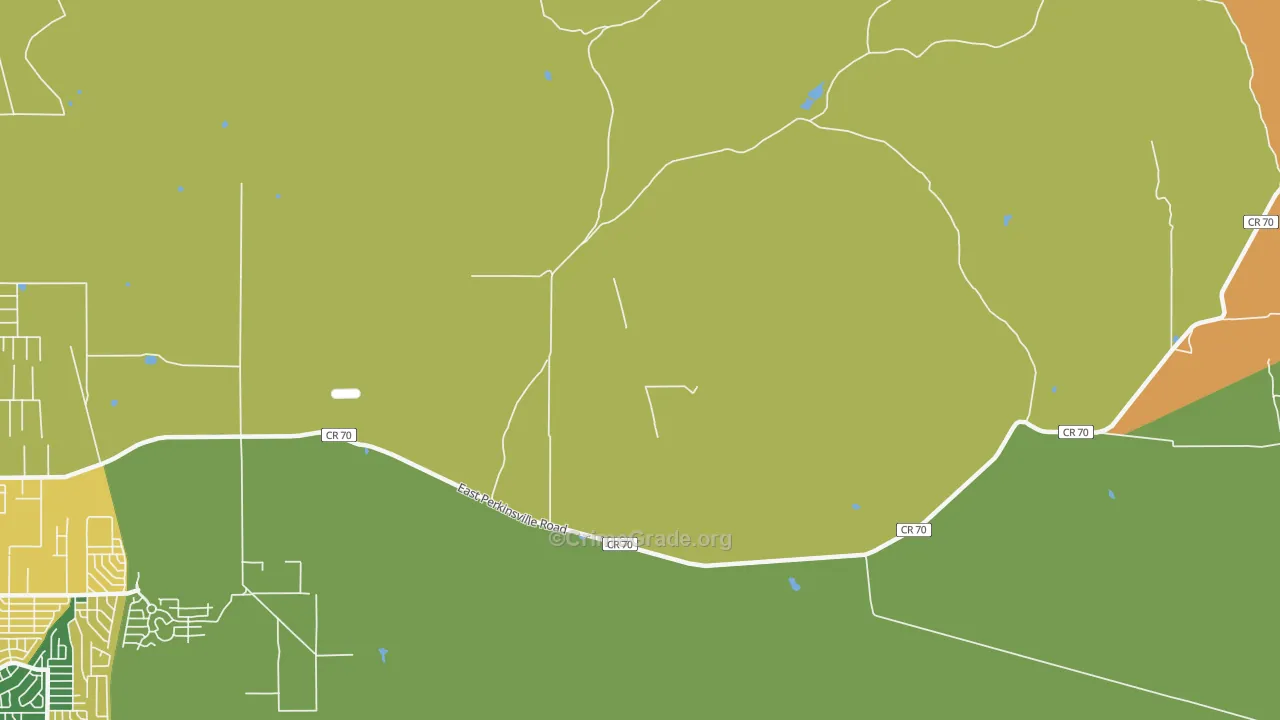 Perkinsville, AZ Map of Theft Rates