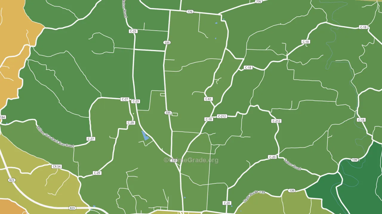 Perry Addition, OH Map of Theft Rates