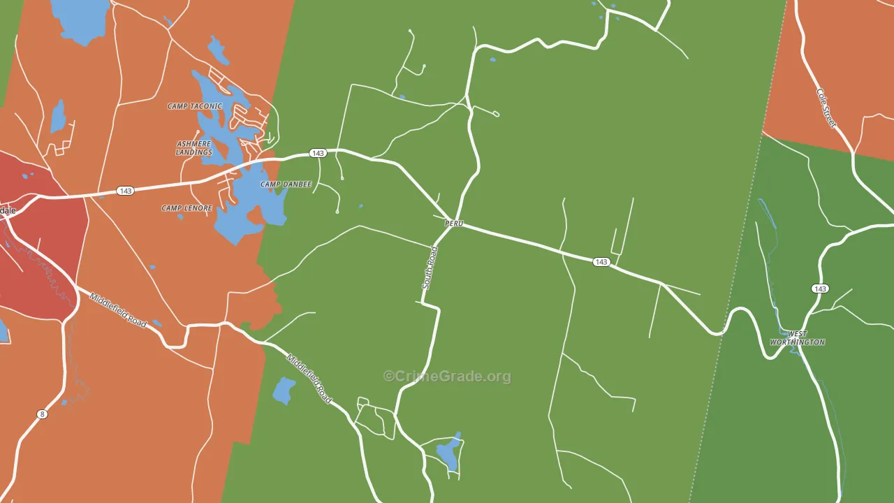 Peru, MA Map of Theft Rates