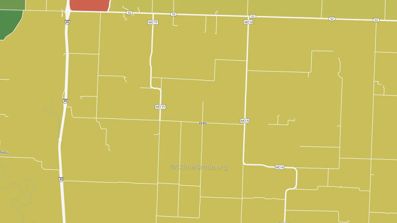 Peru, MO Map of Theft Rates