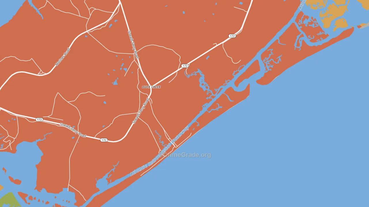 Peru, NC Map of Theft Rates