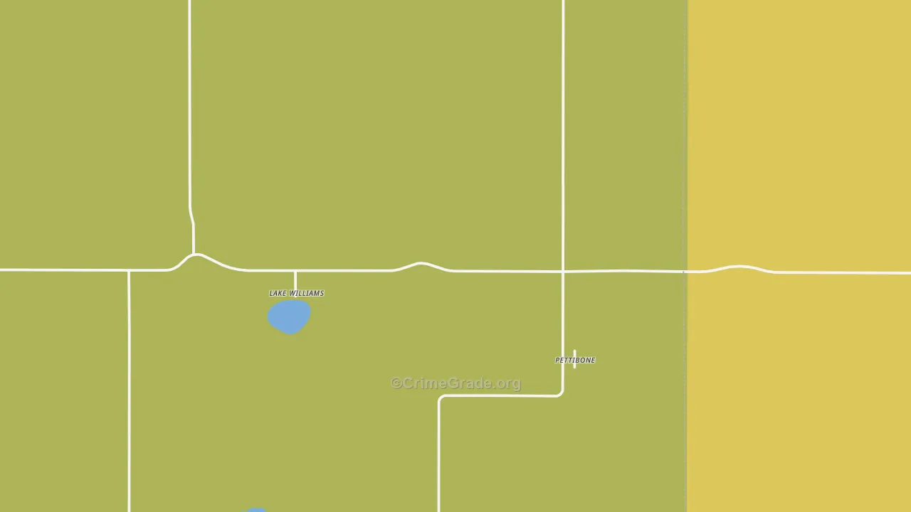 Pettibone, ND Map of Theft Rates