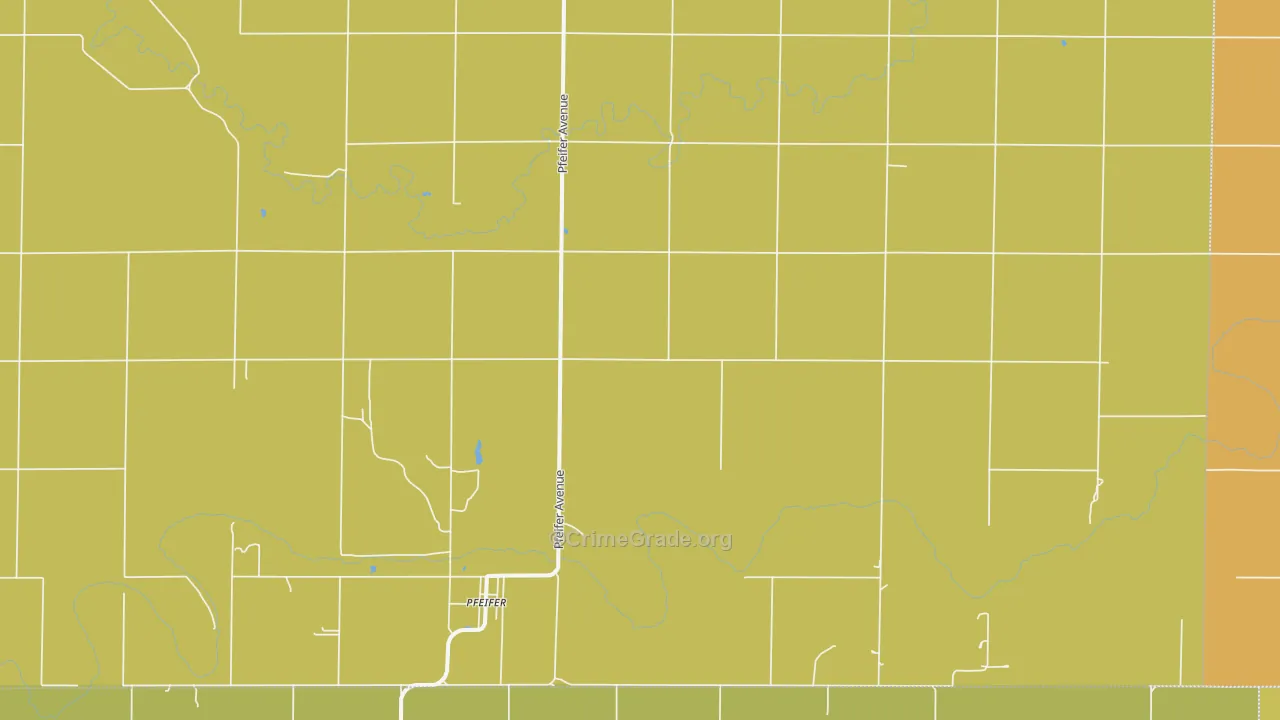 Pfeifer, KS Map of Theft Rates