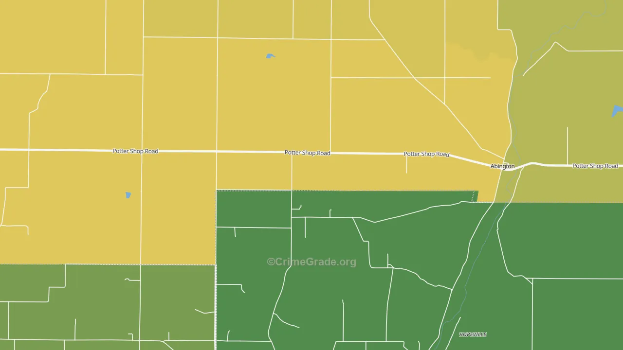 Philomath, IN Map of Theft Rates