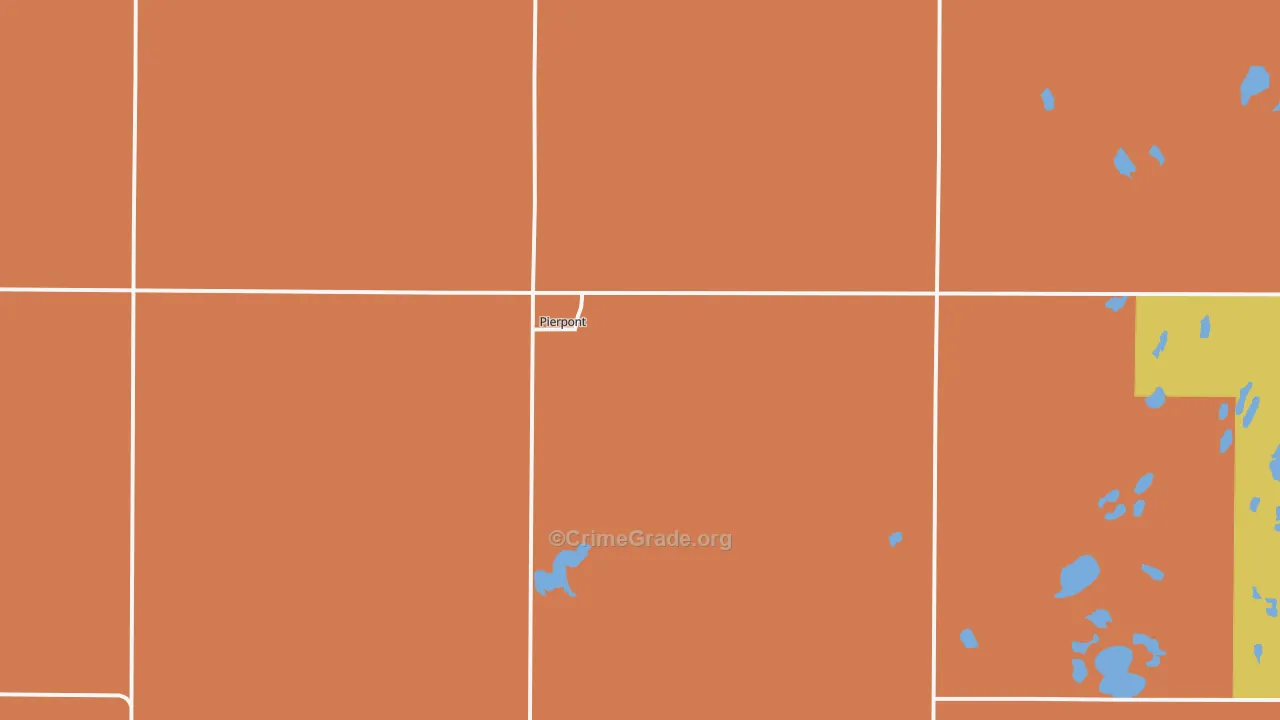 Pierpont, SD Map of Theft Rates